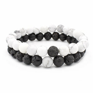 Natural Crystal Couple Matching Bead Bracelet - Perimade & Co.