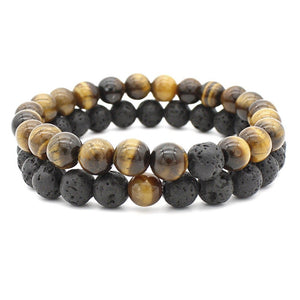 Natural Crystal Couple Matching Bead Bracelet - Perimade & Co.