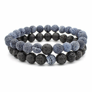 Natural Crystal Couple Matching Bead Bracelet - Perimade & Co.