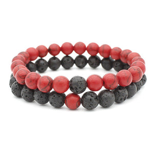 Natural Crystal Couple Matching Bead Bracelet - Perimade & Co.