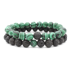 Natural Crystal Couple Matching Bead Bracelet - Perimade & Co.