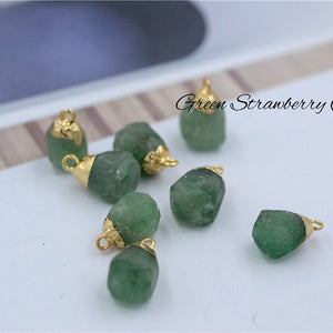 Natural Crystal Raw Stone Pendant Necklace - Perimade & Co.