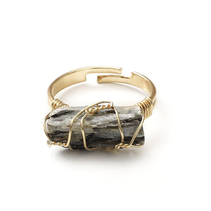 Natural Crystal Raw Stone Statement Ring - Perimade & Co.