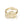 A collection of gold-plated cocktail rings with various colored raw crystal stones, displayed on a white surface.