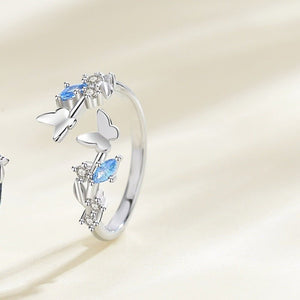 Ocean Whale Butterfly Couple Matching Ring - Perimade & Co.