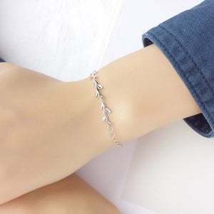 Olive Tree Leaf Branch Stacking Bracelet - Perimade & Co.