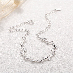 Olive Tree Leaf Branch Stacking Bracelet - Perimade & Co.