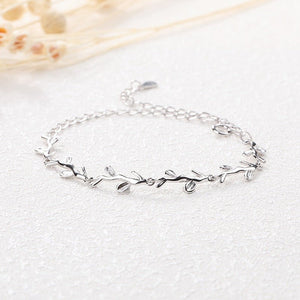 Olive Tree Leaf Branch Stacking Bracelet - Perimade & Co.