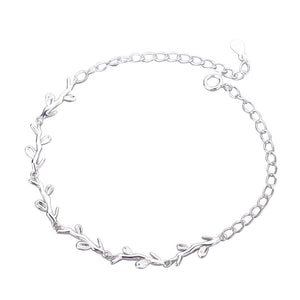 Olive Tree Leaf Branch Stacking Bracelet - Perimade & Co.