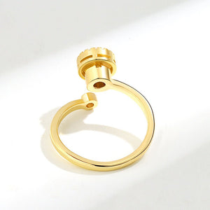 Opal Anxiety Fidget Spinner Bypass Ring - Perimade & Co.
