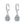 Pear Moissanite Dangle Drop Hoop Earrings - Perimade & Co.