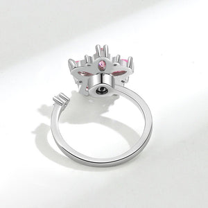 Pink Cherry Blossom Fidget Spinner Ring - Perimade & Co.