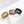 Three colorful rings on a white background