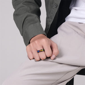 Rainbow LGBTQ Pride Fidget Spinner Ring - Perimade & Co.