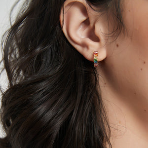 Rainbow LGBTQ Pride Half Hoop Earrings - Perimade & Co.