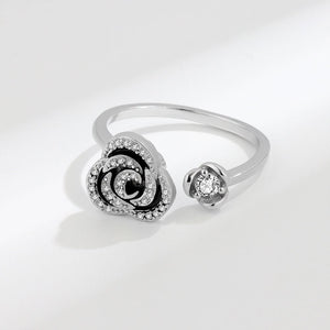 Rose Flower Anxiety Fidget Spinner Ring - Perimade & Co.