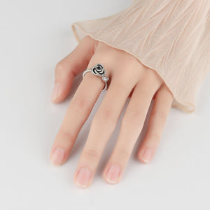 Rose Flower Anxiety Fidget Spinner Ring - Perimade & Co.