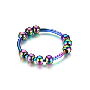 Round Ball Anxiety Fidget Spinner Ring - Perimade & Co.