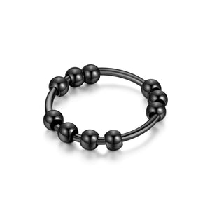 Round Ball Anxiety Fidget Spinner Ring - Perimade & Co.