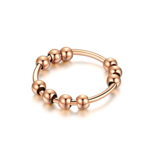 Round Ball Anxiety Fidget Spinner Ring - Perimade & Co.