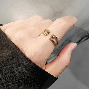 Round Bead Anxiety Fidget Spinner Ring - Perimade & Co.