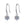 Round Moissanite Dangle Drop Hook Earrings - Perimade & Co.