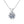 Round Moissanite Snowflake Pendant Necklace - Perimade & Co.