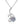 Round Moissanite Swan Bird Charm Necklace - Perimade & Co.