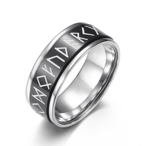 Runic Alphabet Fidget Spinner Band Ring - Perimade & Co.