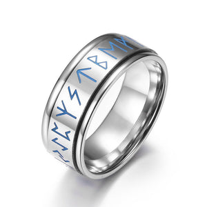 Runic Alphabet Fidget Spinner Band Ring - Perimade & Co.