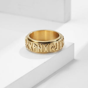 Runic Alphabets Fidget Spinner Band Ring - Perimade & Co.