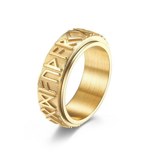 Runic Alphabets Fidget Spinner Band Ring - Perimade & Co.
