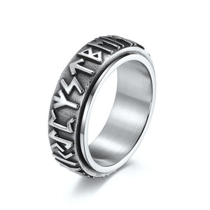 Runic Alphabets Fidget Spinner Band Ring - Perimade & Co.