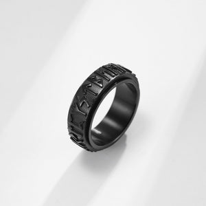 Runic Alphabets Fidget Spinner Band Ring - Perimade & Co.