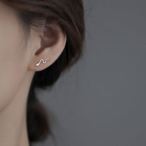 Small Snake Crawler Climber Stud Earrings - Perimade & Co.