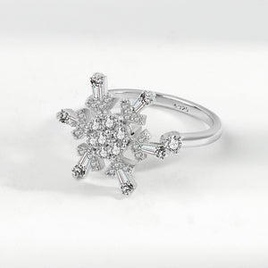 Snowflake Anxiety Fidget Spinner Ring - Perimade & Co.