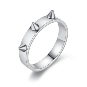 Spike Self Defense Couple Band Ring - Perimade & Co.