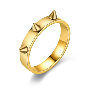 Spike Self Defense Couple Band Ring - Perimade & Co.
