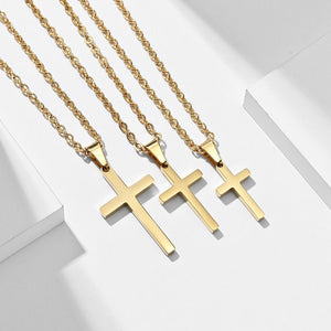 Stainless Steel Cross Pendant Necklace - Perimade & Co.