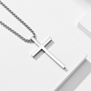 Stainless Steel Cross Pendant Necklace - Perimade & Co.