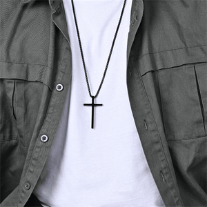 Stainless Steel Cross Pendant Necklace - Perimade & Co.