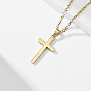 Stainless Steel Cross Pendant Necklace - Perimade & Co.