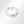 Silver spinner ring with star and round beads on a white background