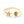 Gold ring with starfish and shell designs on a white background.