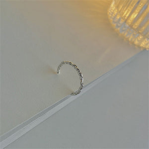 Sterling Silver Free Form Slim Band Ring - Perimade & Co.