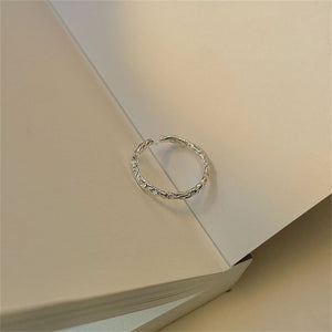 Sterling Silver Free Form Slim Band Ring - Perimade & Co.