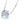 Sugar Cube Square Crystal Charm Necklace - Perimade & Co.