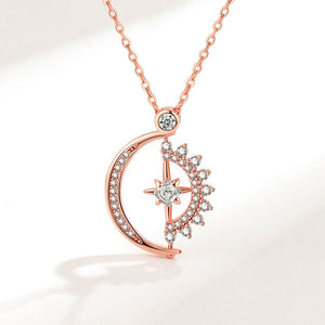 Sun Moon Star Fidget Spinner Charm Necklace - Perimade & Co.
