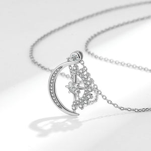 Sun Moon Star Fidget Spinner Charm Necklace - Perimade & Co.