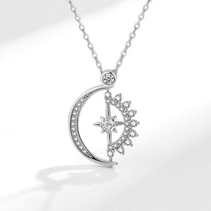 Sun Moon Star Fidget Spinner Charm Necklace - Perimade & Co.